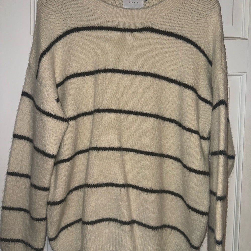 Lush Cream Knit Sweater